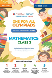 One for All Olympiad Previous Years Solved Papers, Class-3 Mathematics Book (For 2021-22 Exam)
